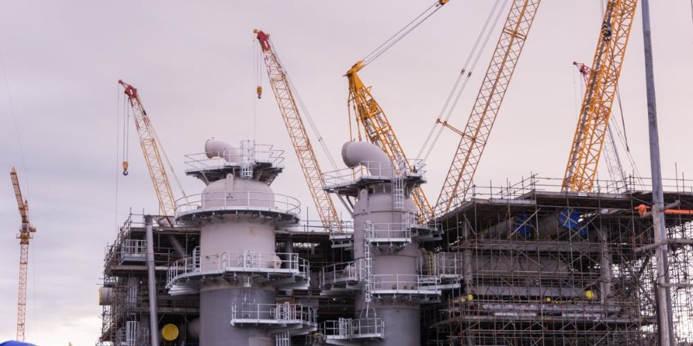 Industrial zone, Steel pipelines and equipment